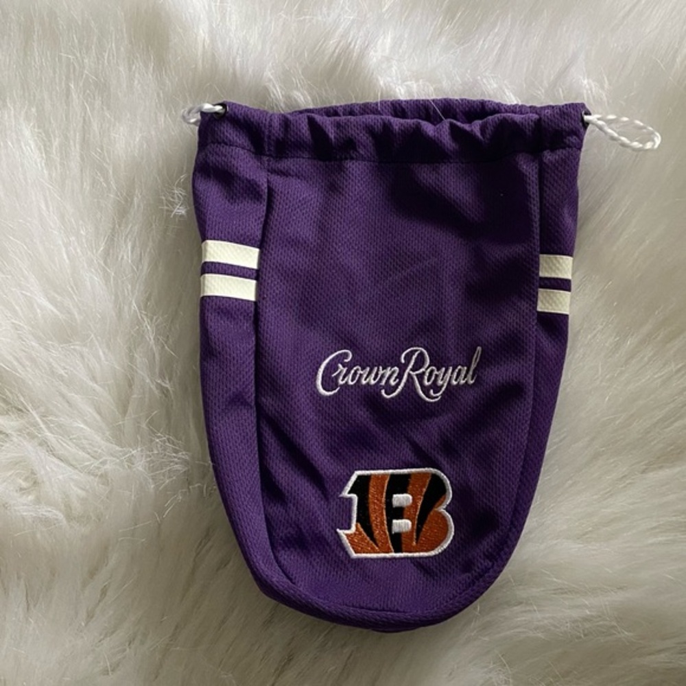 Crown Royal Bengals Bag Cincinnati Limited‎ Edition DrawString Purple